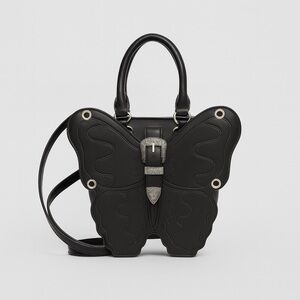 Black Butterfly Design Women's Bag